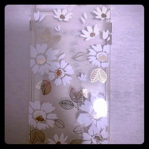 White and Golden Flowers and Leaves